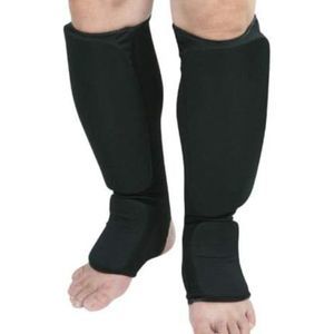 Cloth Shin & Instep Guard Foot Protective Gear Protector Sparring Black Child Sm
